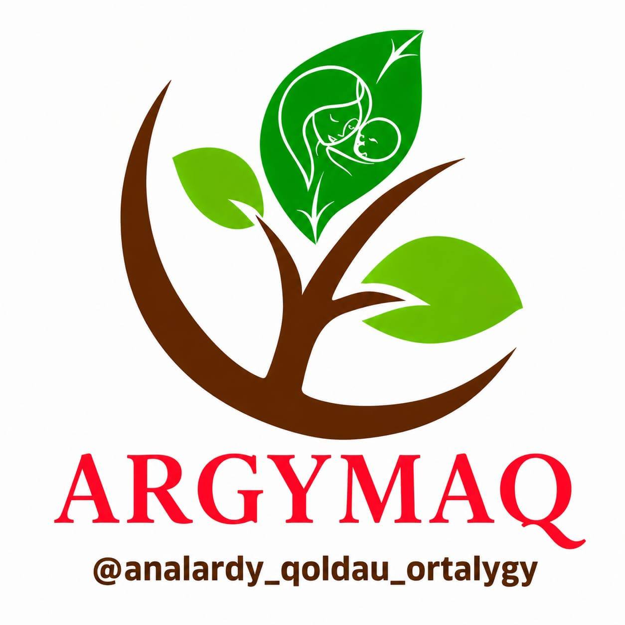Argymaq — логотип Центра поддержки матерей «Аналарды қолдау орталығы»